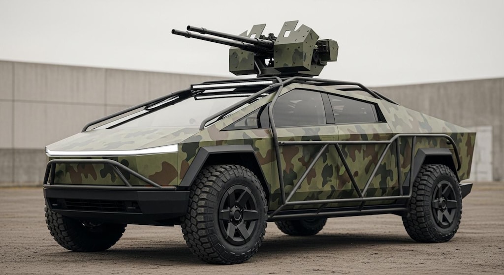 テスラサイバートラック軍用車