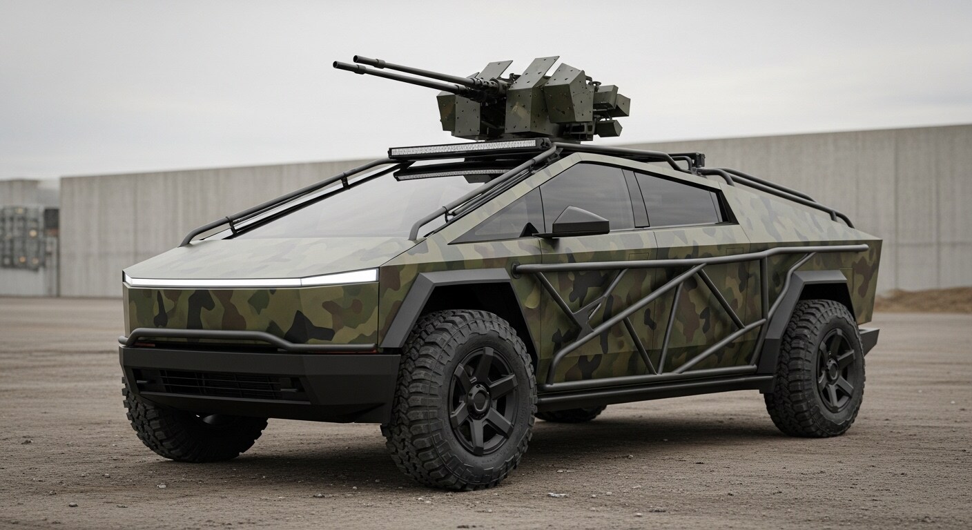 テスラサイバートラック軍用車