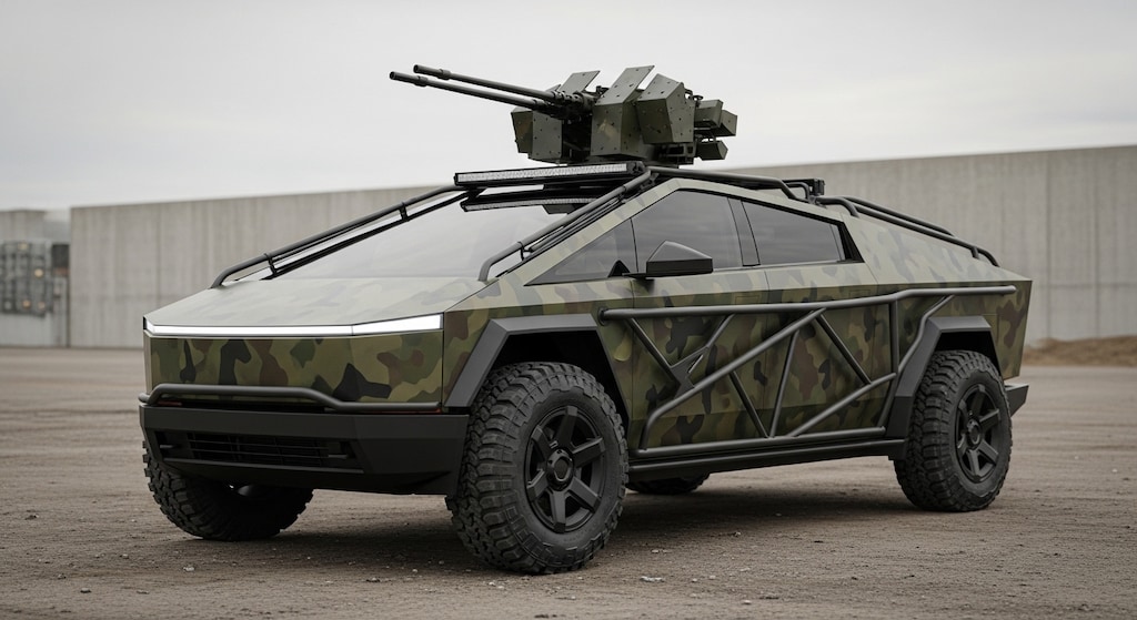 テスラサイバートラック軍用車