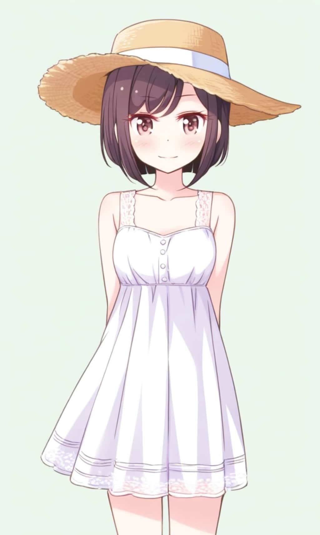 東雲絵名 麦わら帽子とワンピース