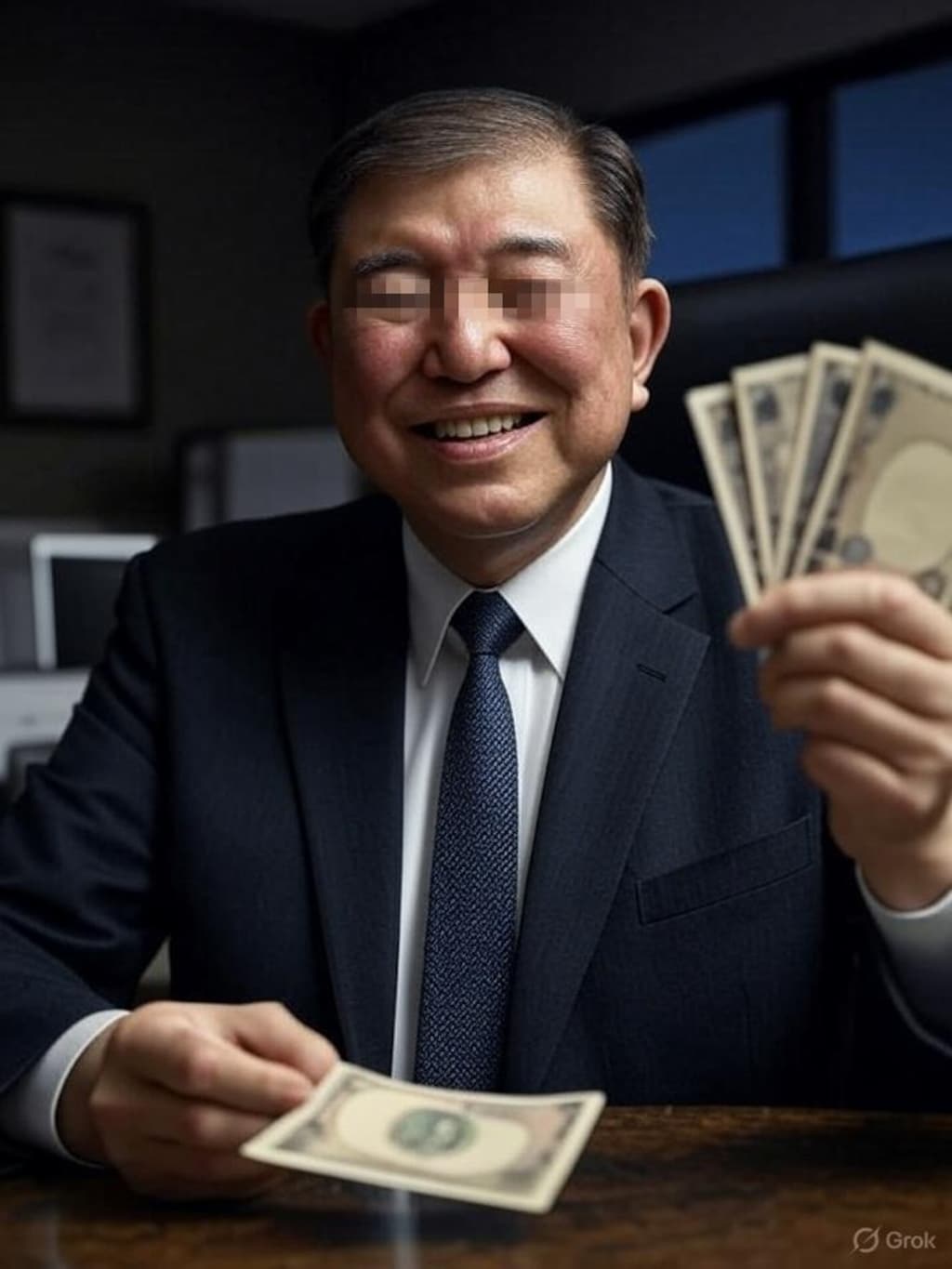 イッシー「２万円で俺に票を入れてくれよ♪」