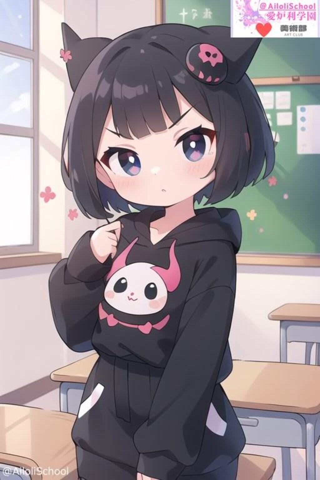 【私立愛炉利学園_美術部】サンリオ_クロミ