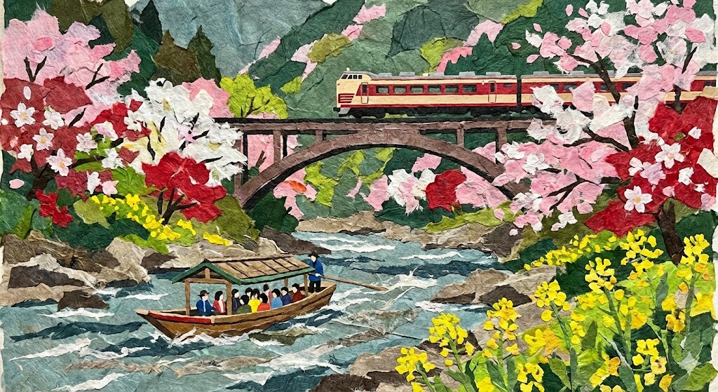春の保津峡
