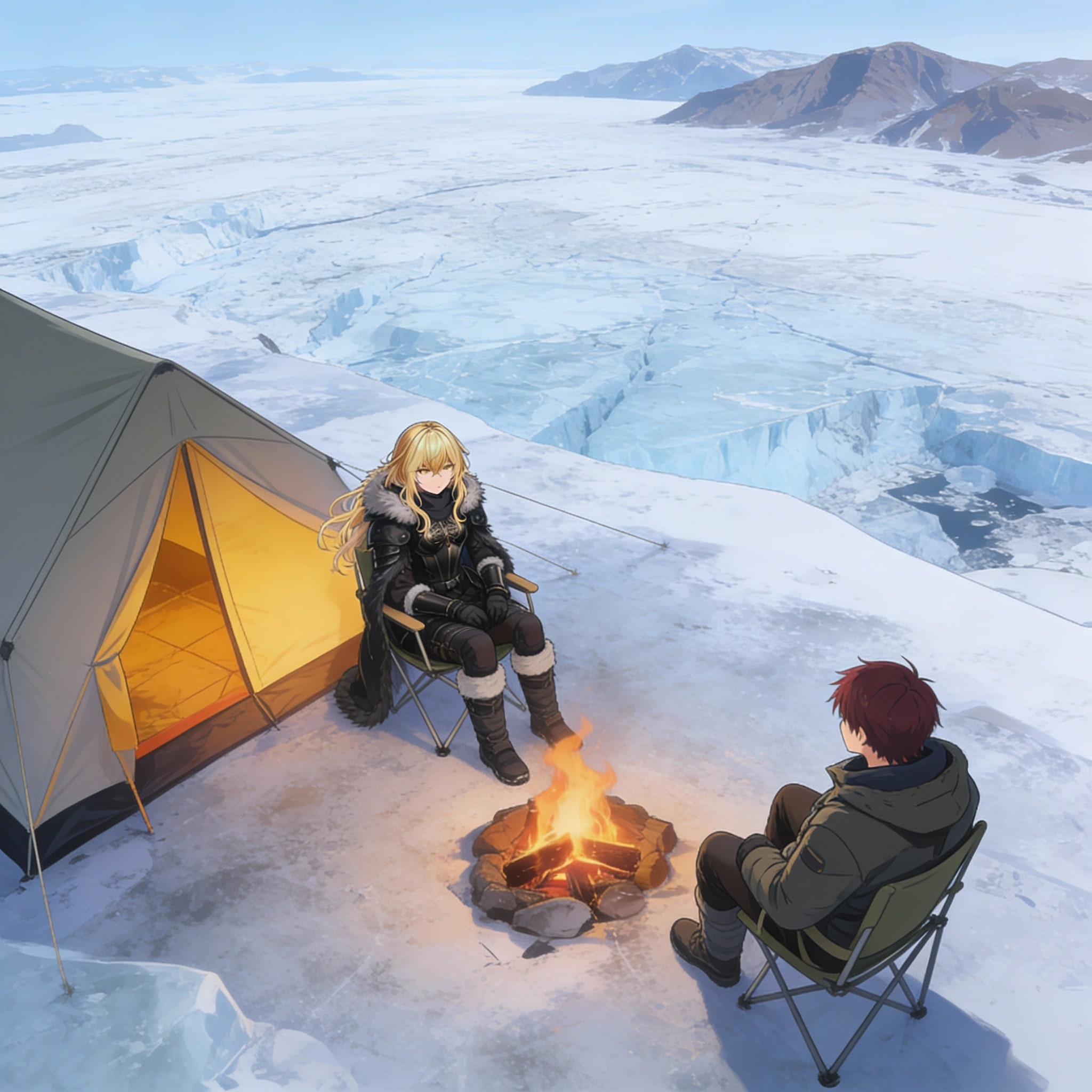 大氷原で | の人気AIイラスト・グラビア