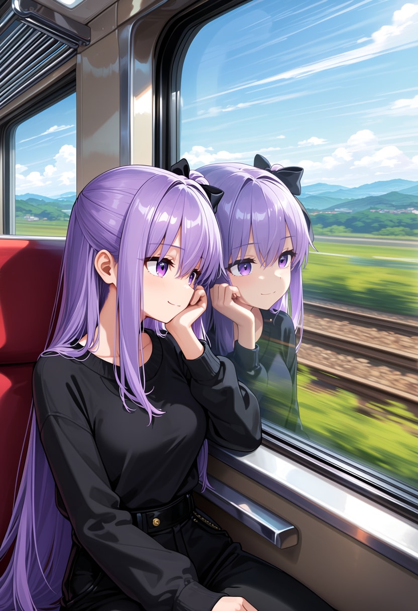 車窓と君と私 | の人気AIイラスト・グラビア