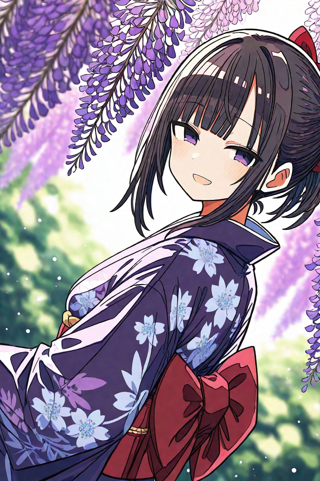 藤棚の美人