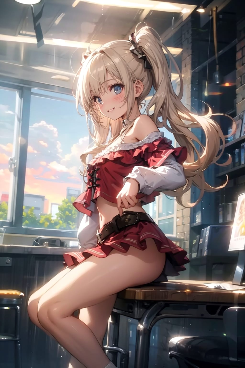 夏休み中だから、私服で登校するのもいいよね