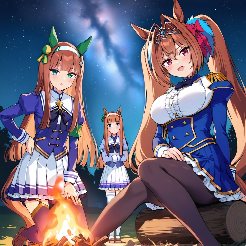 ウマ娘達のキャンプファイヤー