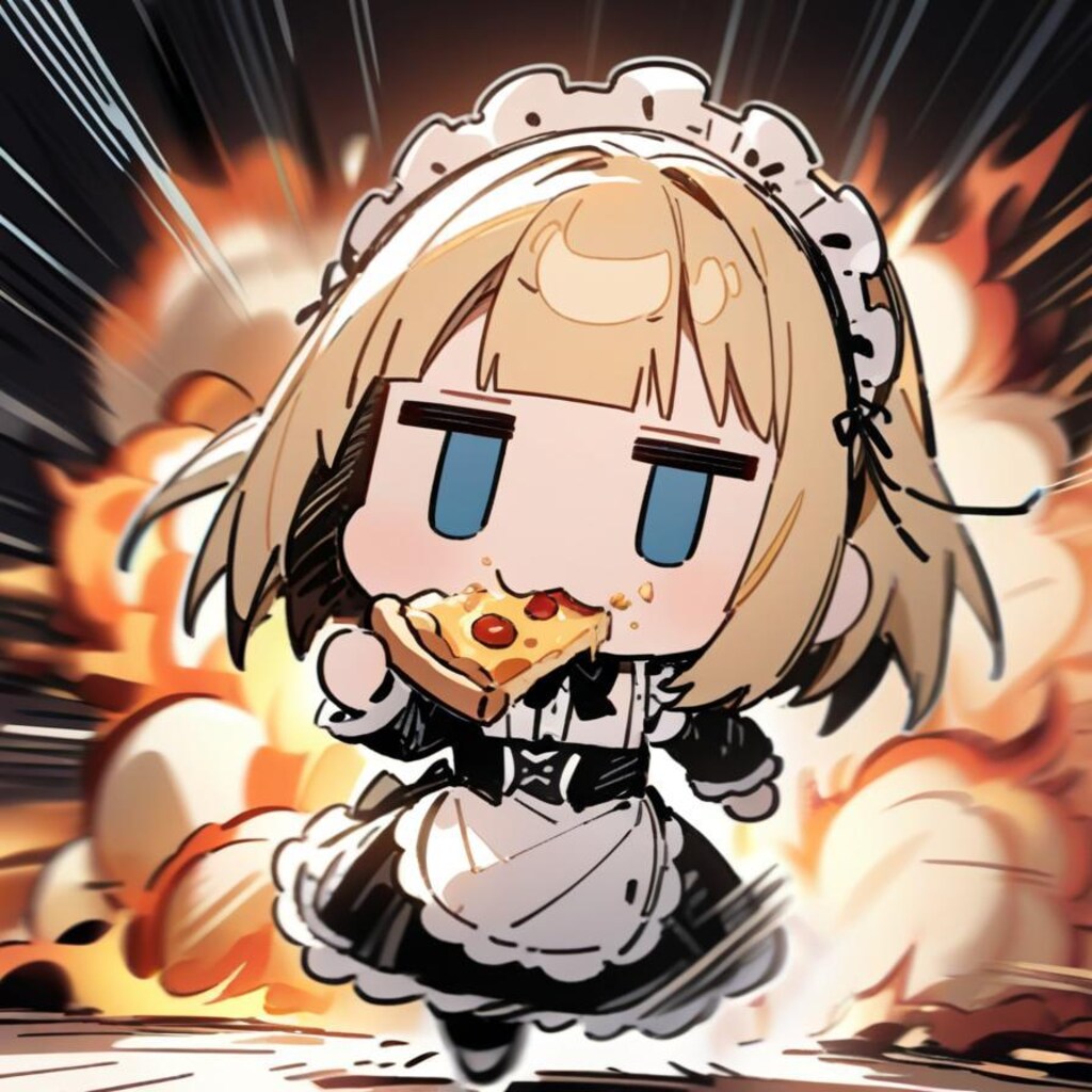 💥🍕迫り来るジト目系メイドちゃん🍕💥〜疾走、そして飛翔〜