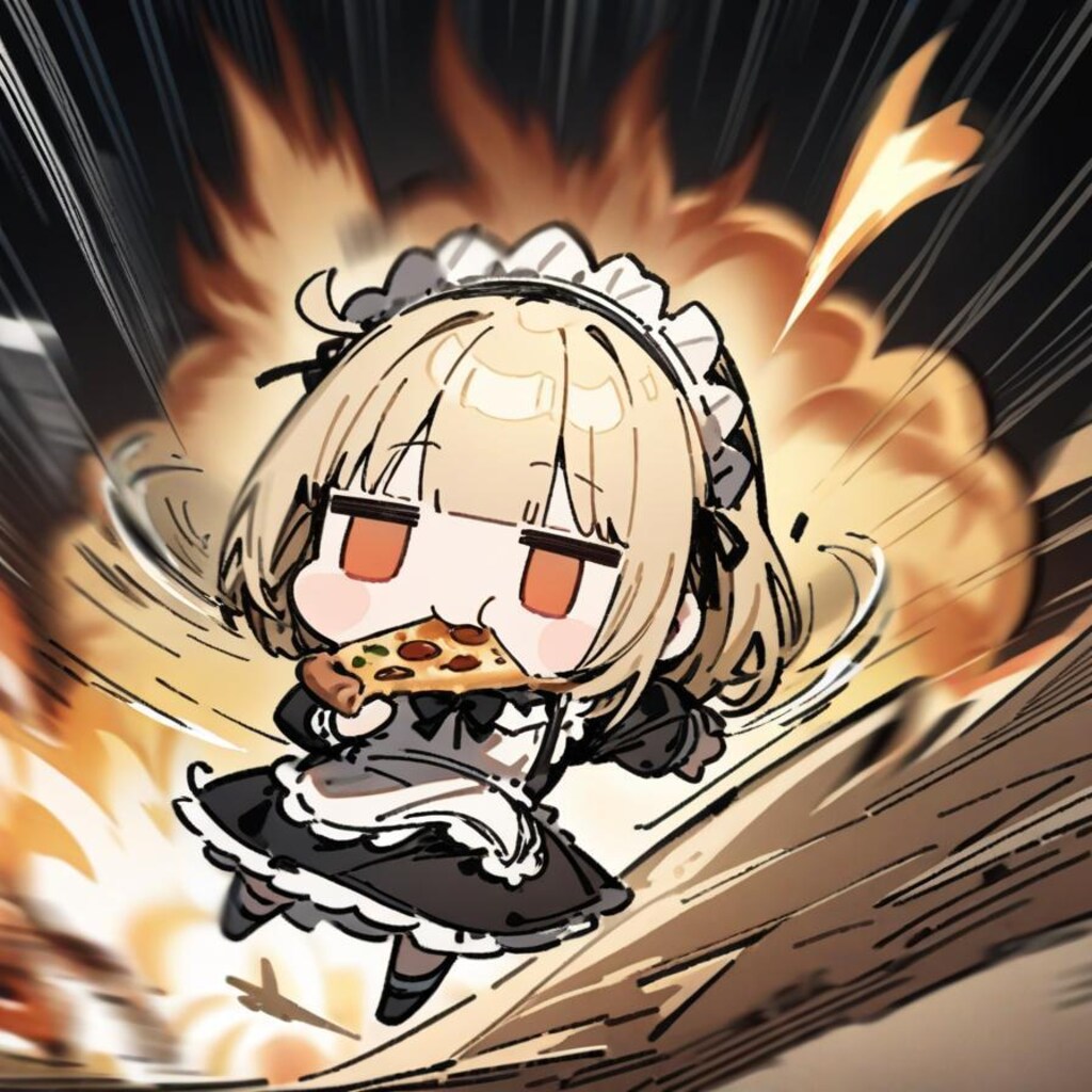 💥🍕迫り来るジト目系メイドちゃん🍕💥〜疾走、そして飛翔〜