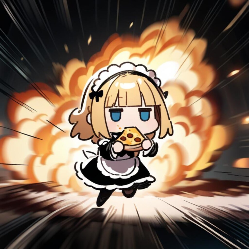 💥🍕迫り来るジト目系メイドちゃん🍕💥〜疾走、そして飛翔〜