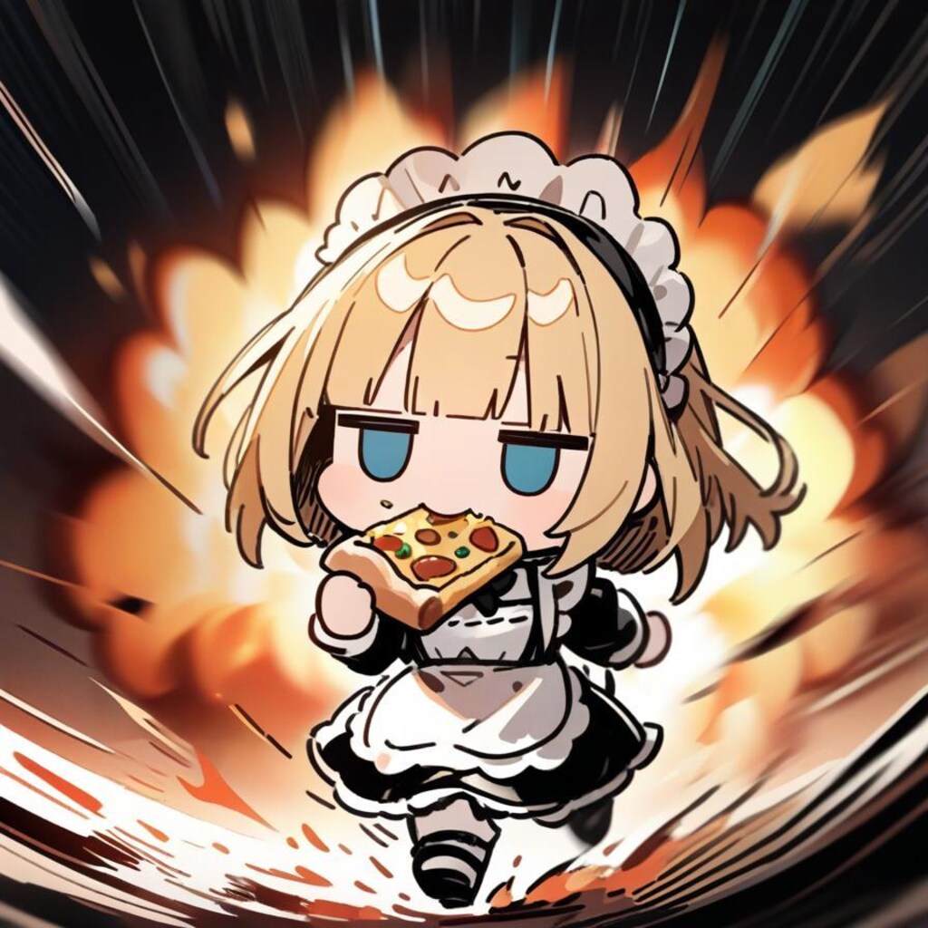 💥🍕迫り来るジト目系メイドちゃん🍕💥〜疾走、そして飛翔〜