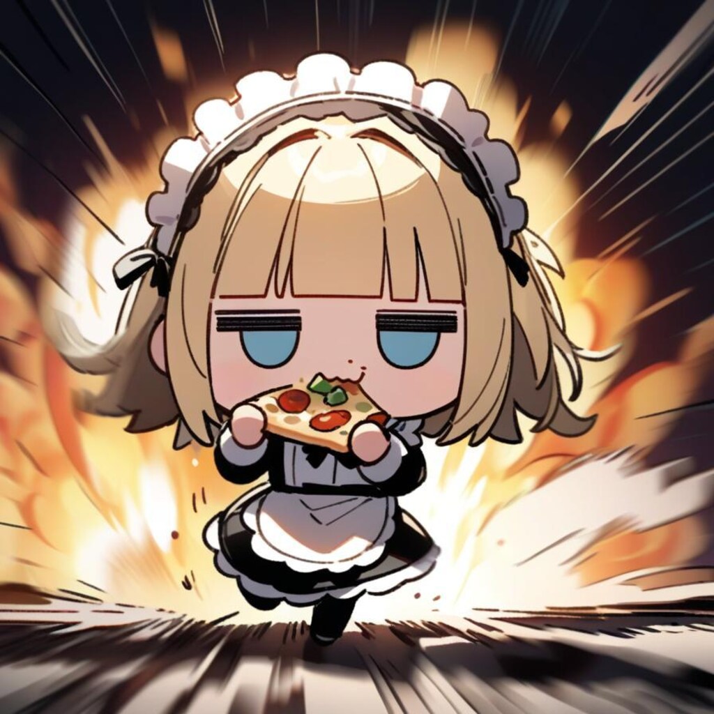 💥🍕迫り来るジト目系メイドちゃん🍕💥〜疾走、そして飛翔〜