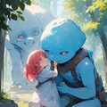 女の子とゴーレム 3枚目