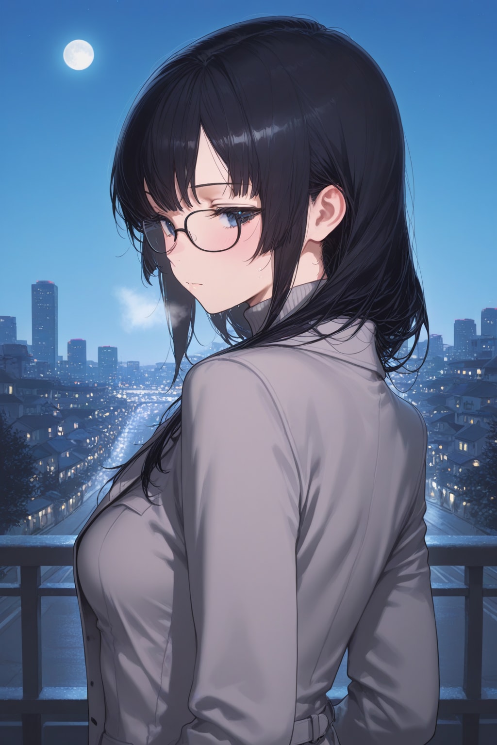 月の静けさ、冬 | の人気AIイラスト・グラビア