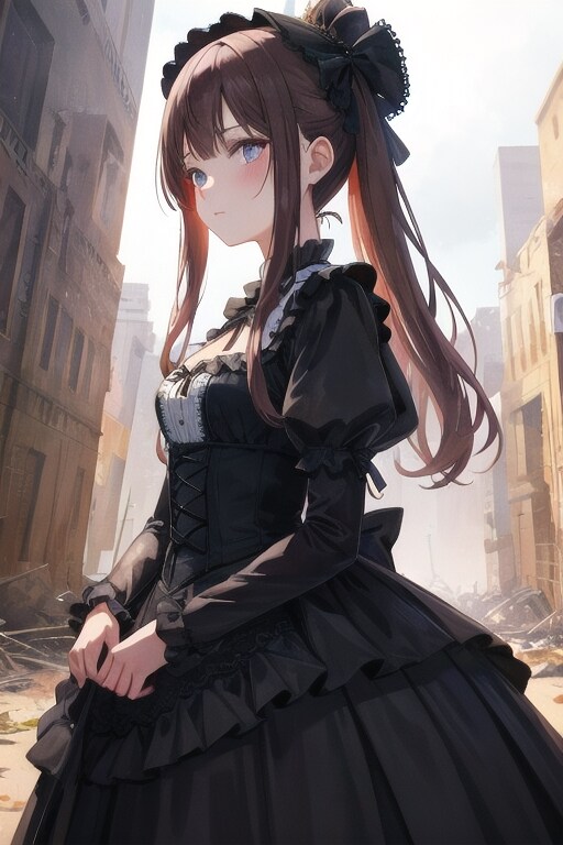 黒ドレスのV4Bちゃん | の人気AIイラスト・グラビア