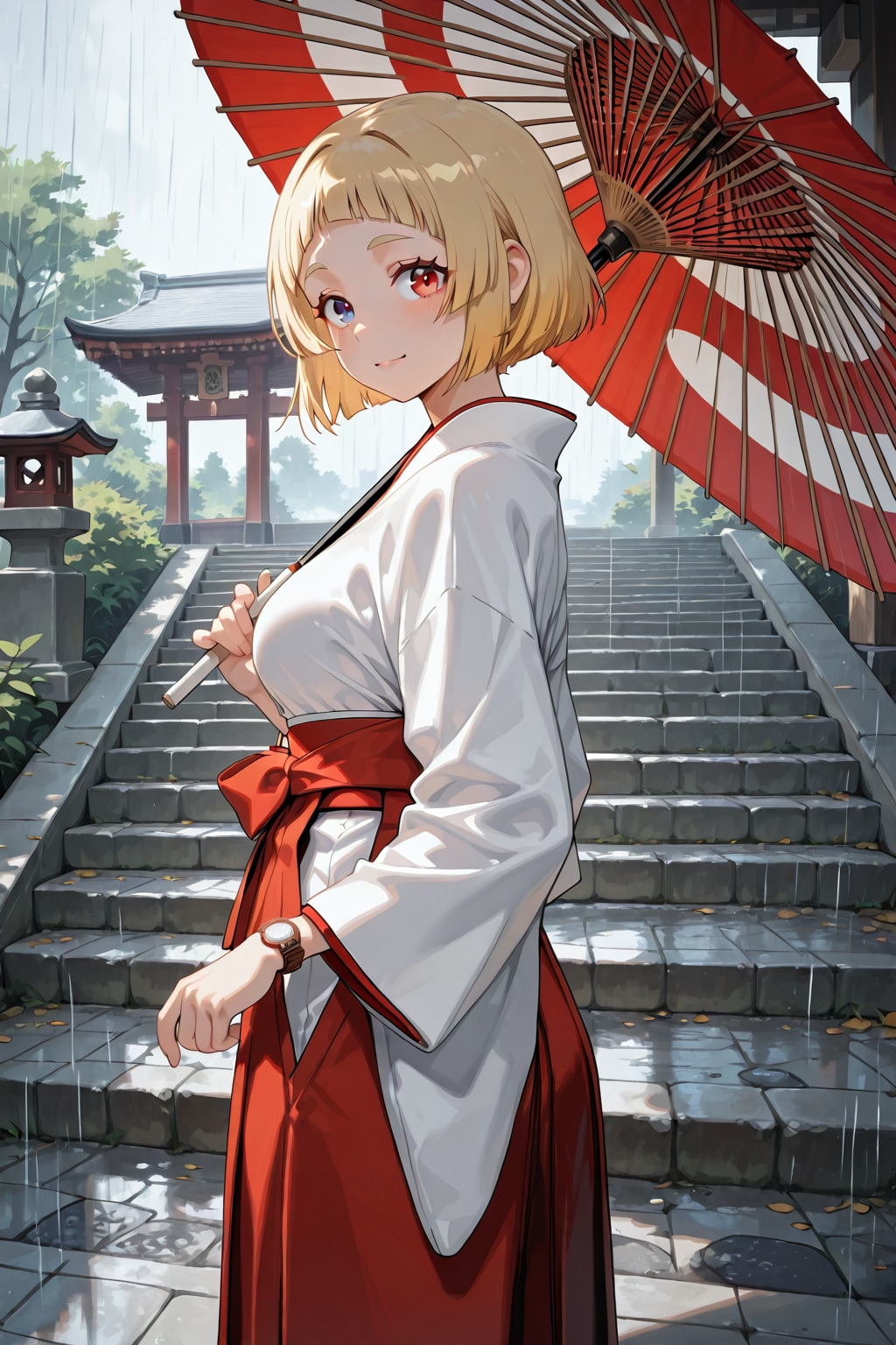 雨降る中の美愛ちゃん | の人気AIイラスト・グラビア