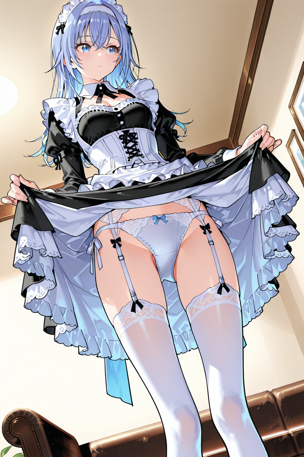 今日の羽奈は・・・メイドさんなの、ご主人様の指示には素直になるの。