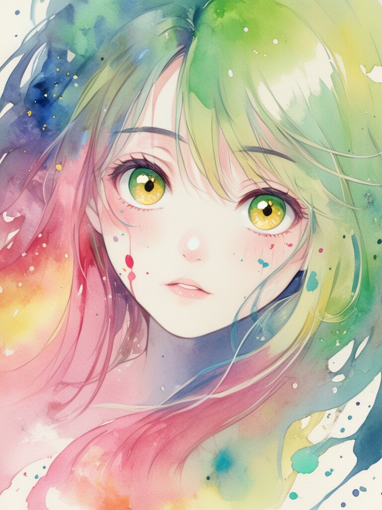 水彩 テスト | の人気AIイラスト・グラビア