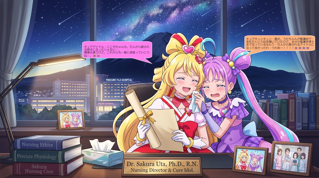 キュアアイドル、看護学博士になった！