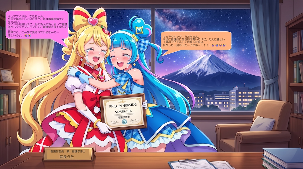 キュアアイドル、看護学博士になった！