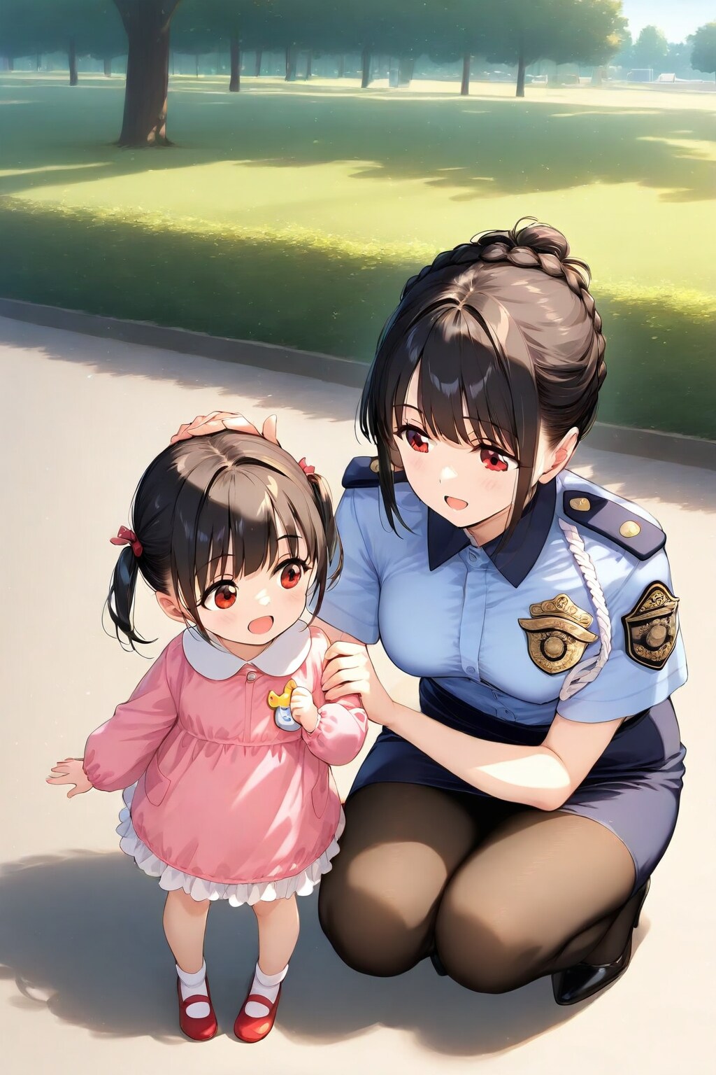 優しく話しかける