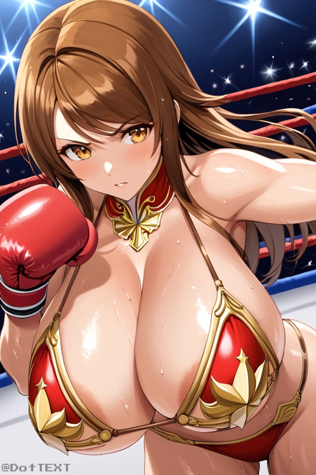 2コマ落ち 乳嵐レイナ ボクシング