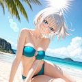 「ずっと南の島で遊んでたいなぁ・・・（現実逃避）」 2枚目
