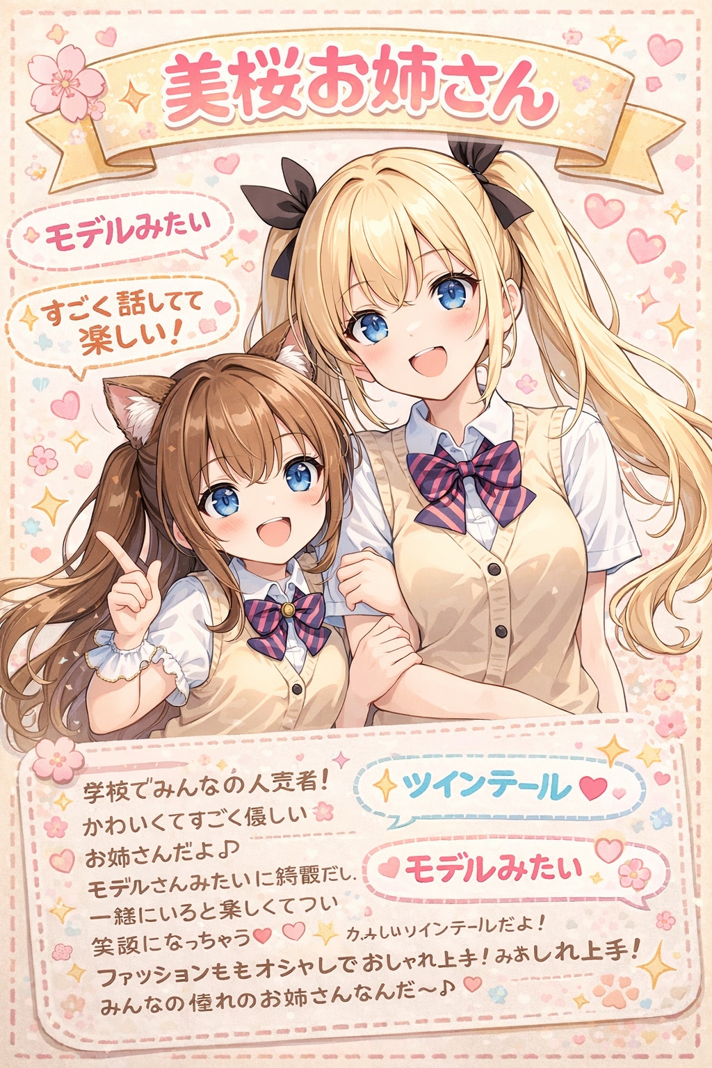 小さな女の子の美桜ちゃんの紹介