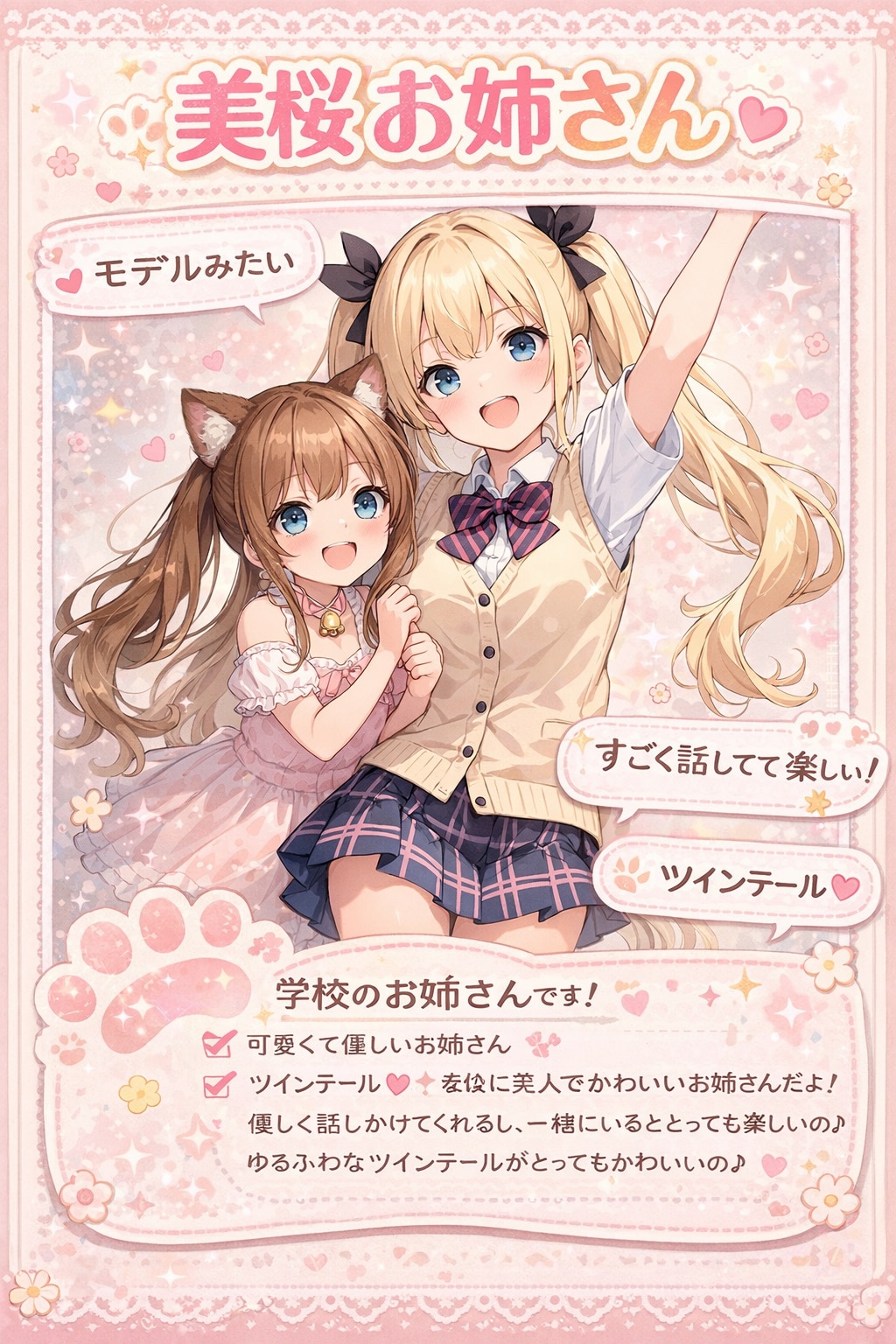 小さな女の子の美桜ちゃんの紹介