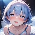 我慢できなかった青髪ちゃん 12枚目