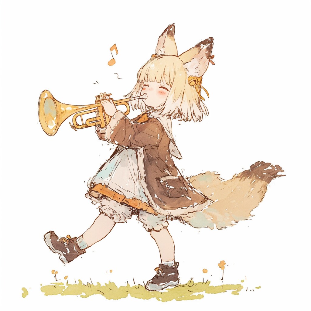 らっぱをもらったの！！！