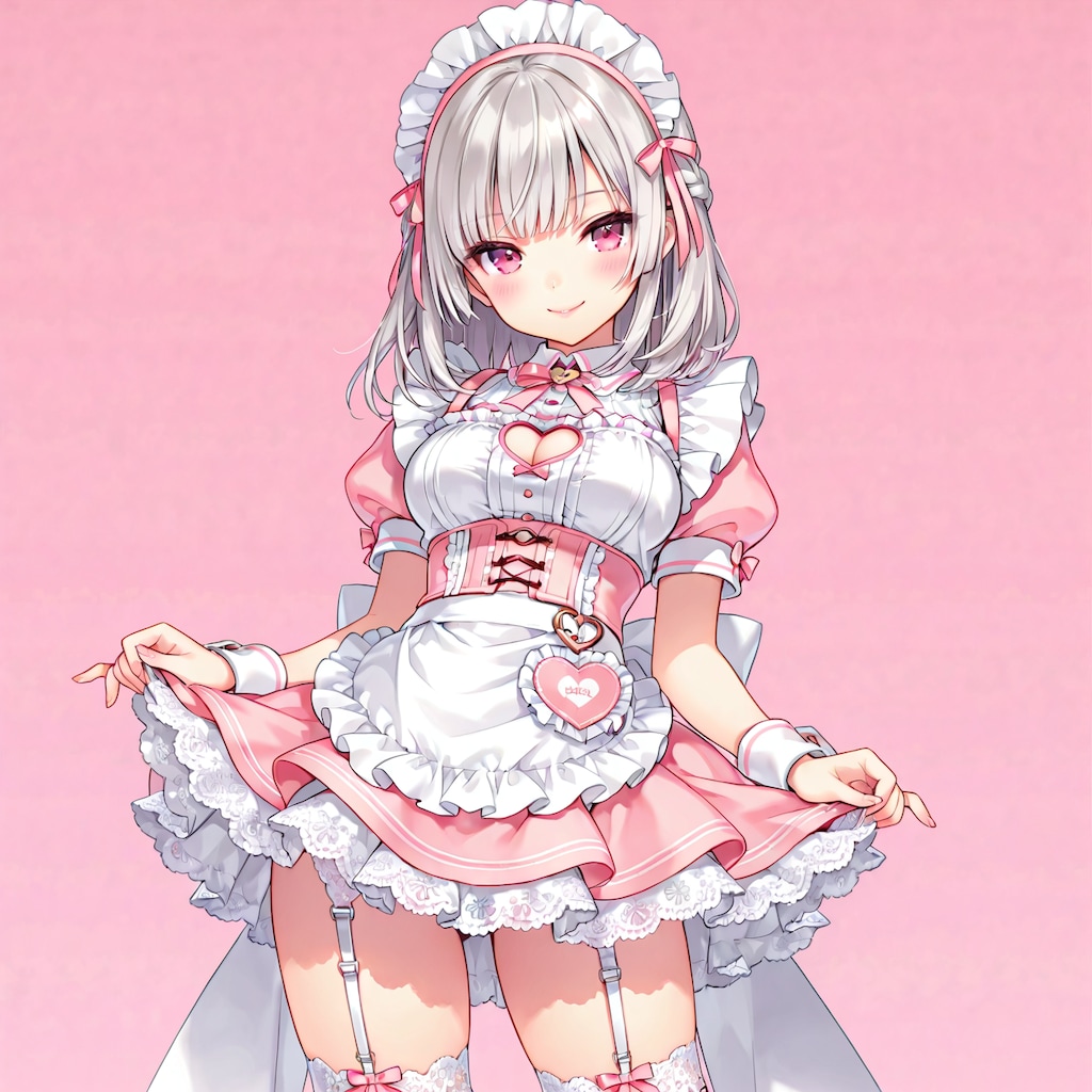 ピンクなメイド