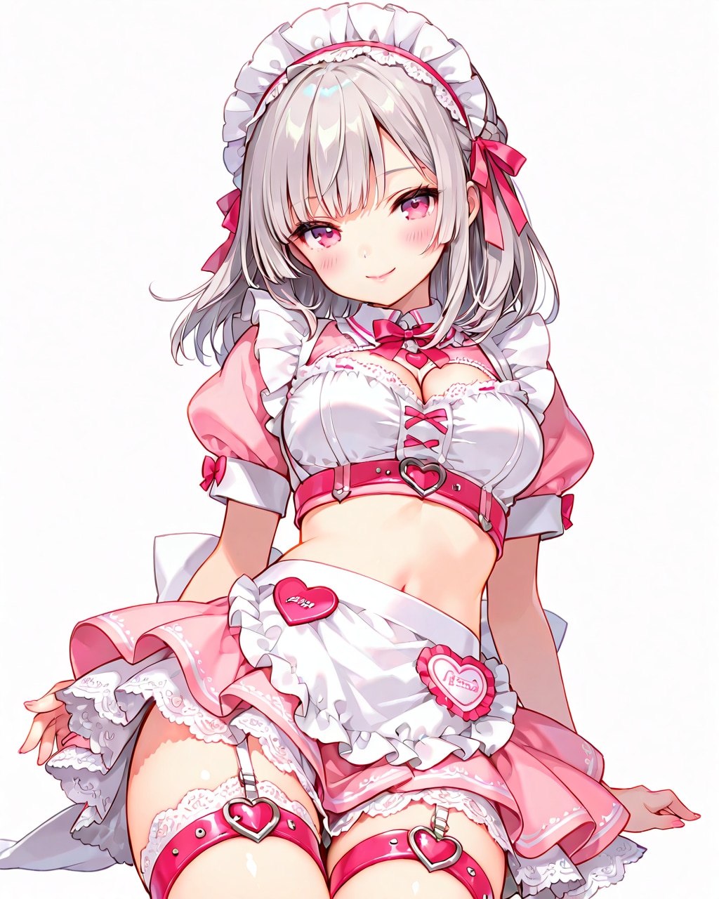 ピンクなメイド