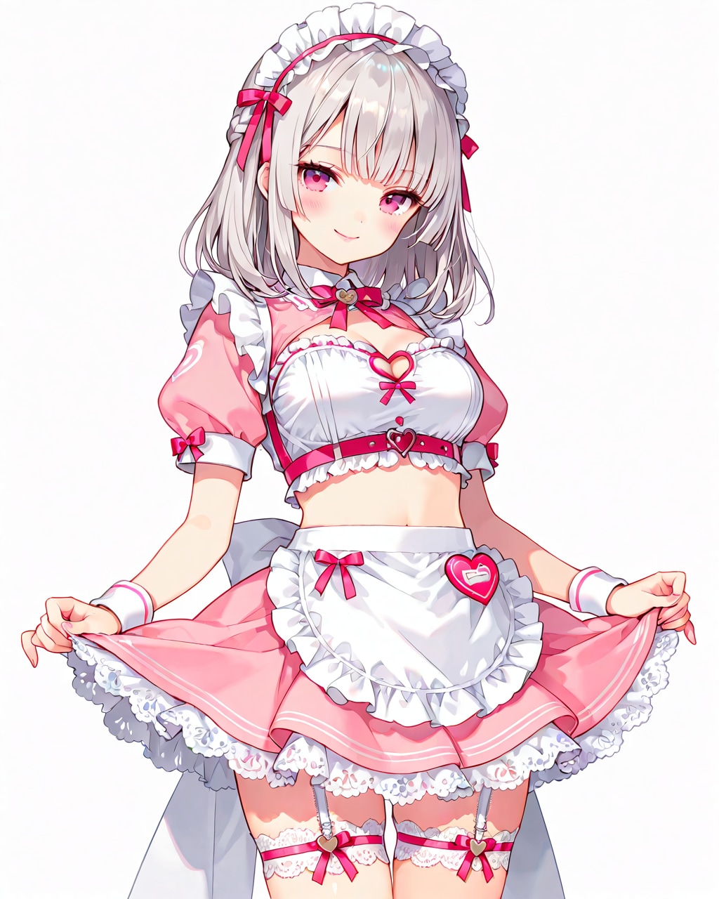 ピンクなメイド