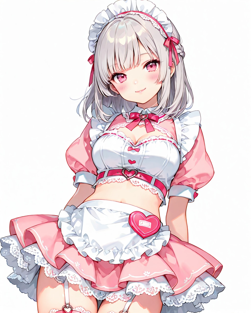 ピンクなメイド