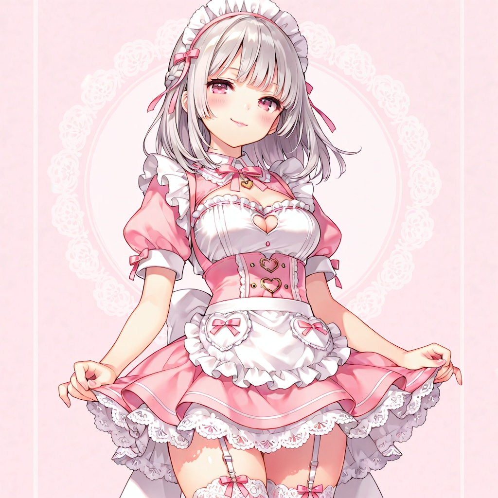 ピンクなメイド