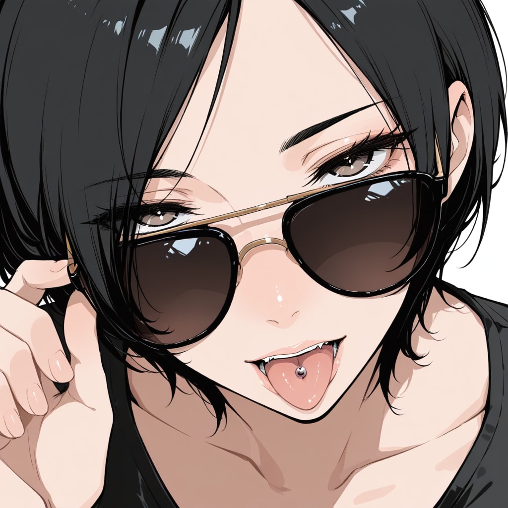 サングラスのカッコいい女性
