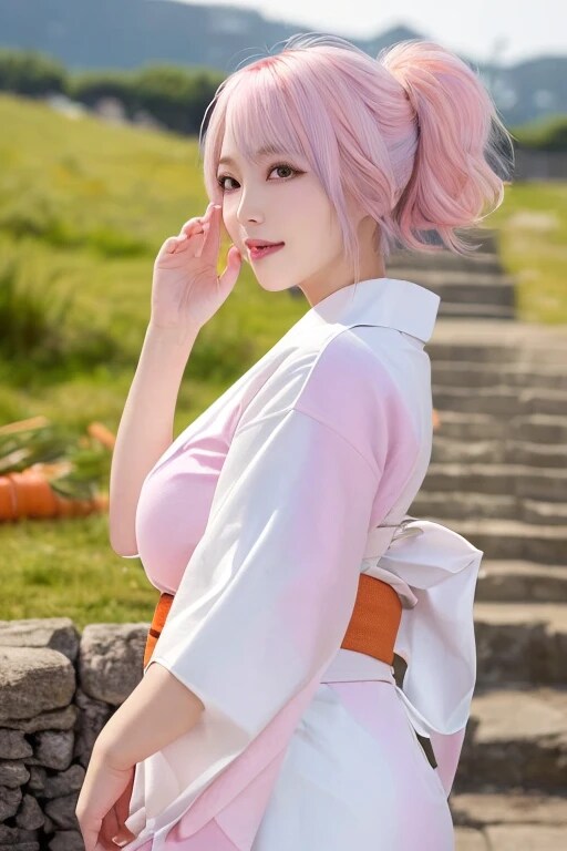 AI着物美女