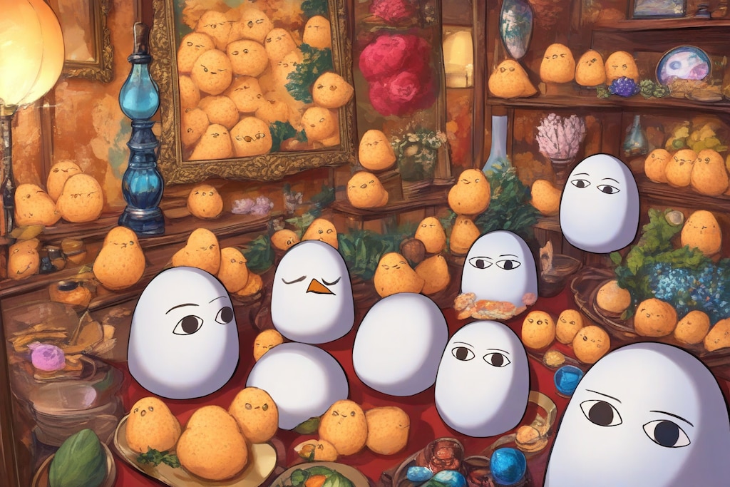 メジェド＆ひよこ