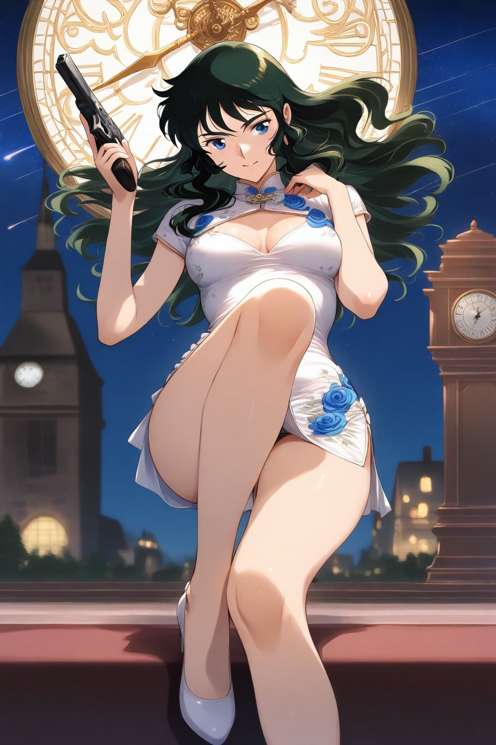 美女のアクションシーン　ー by #WAVE Ver. 01 ー