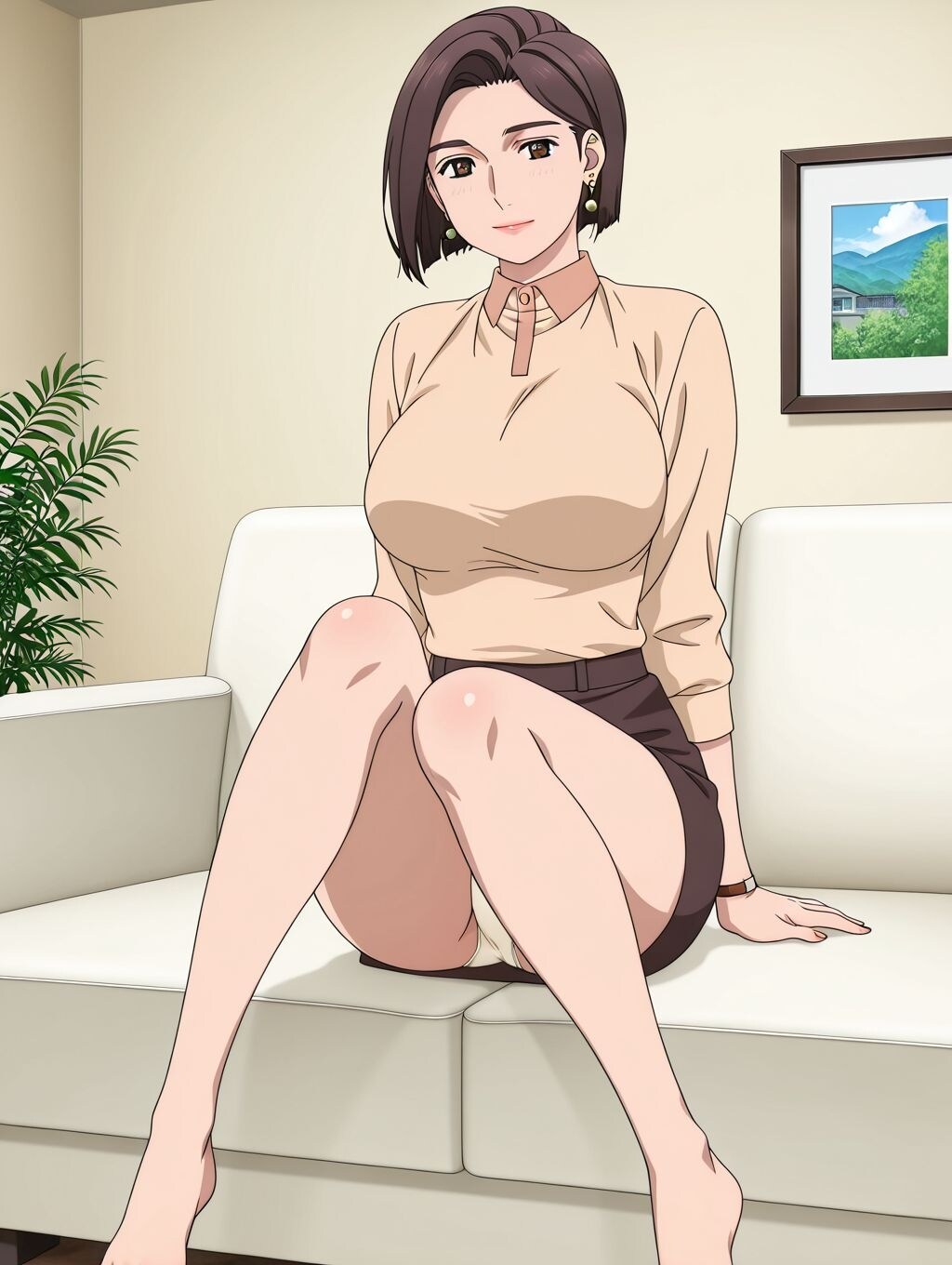 西園寺真由子×パンチラ