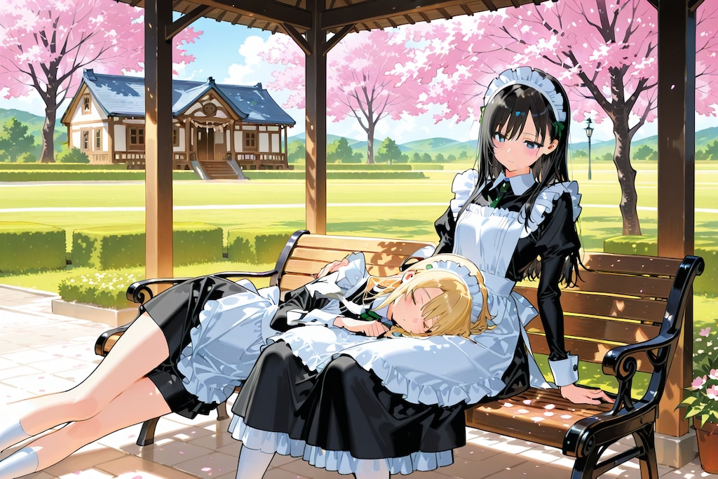 休憩中のメイドさん②