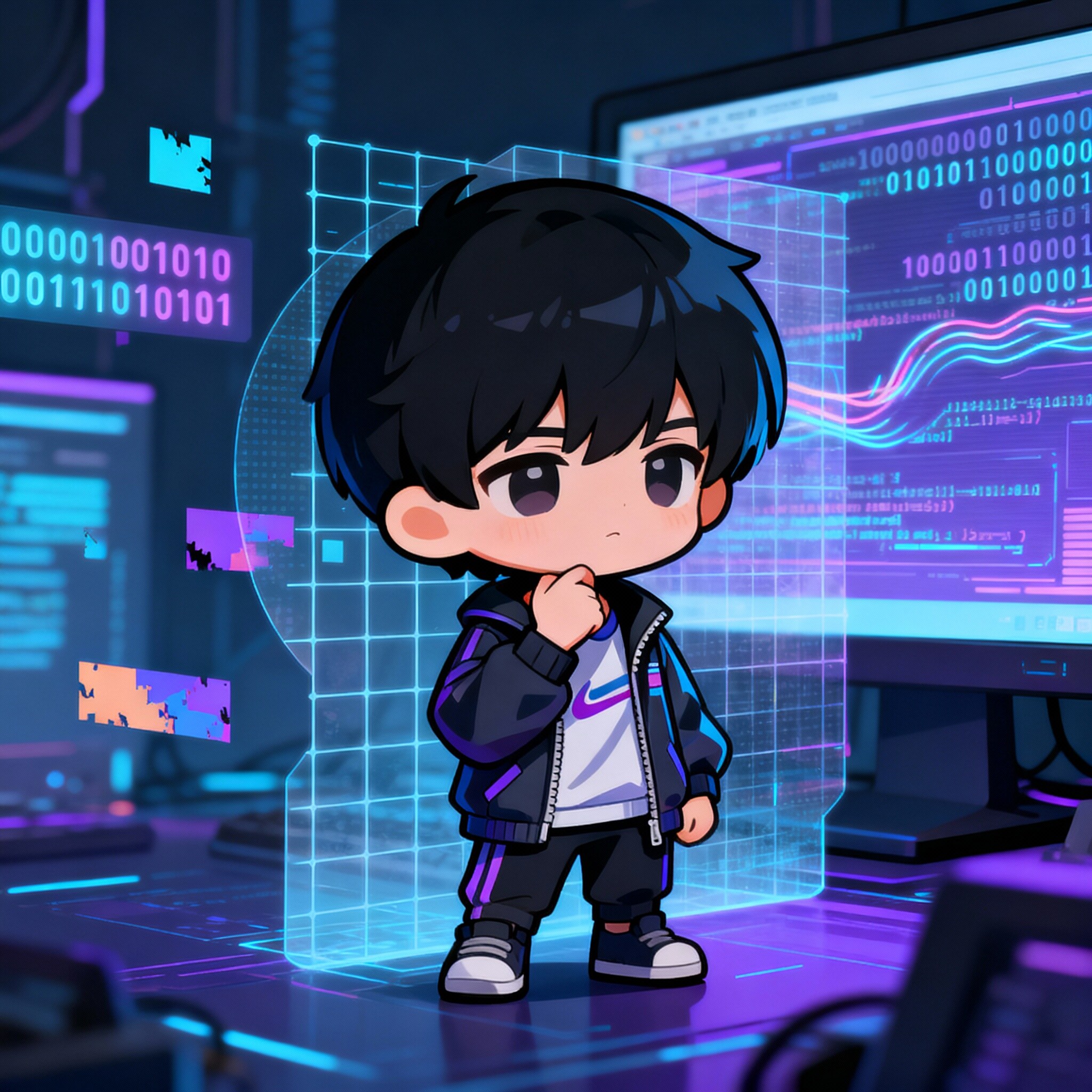 小説『電脳世界が荒れてますね。』【ニャンノ世界】 | の人気AIイラスト・グラビア