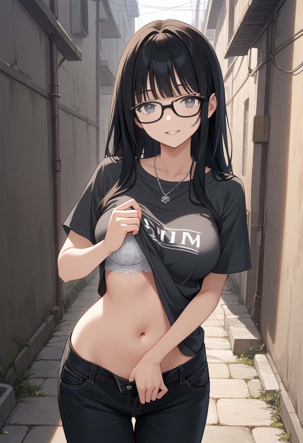 今日のパンツは黒だよ♪(8枚)