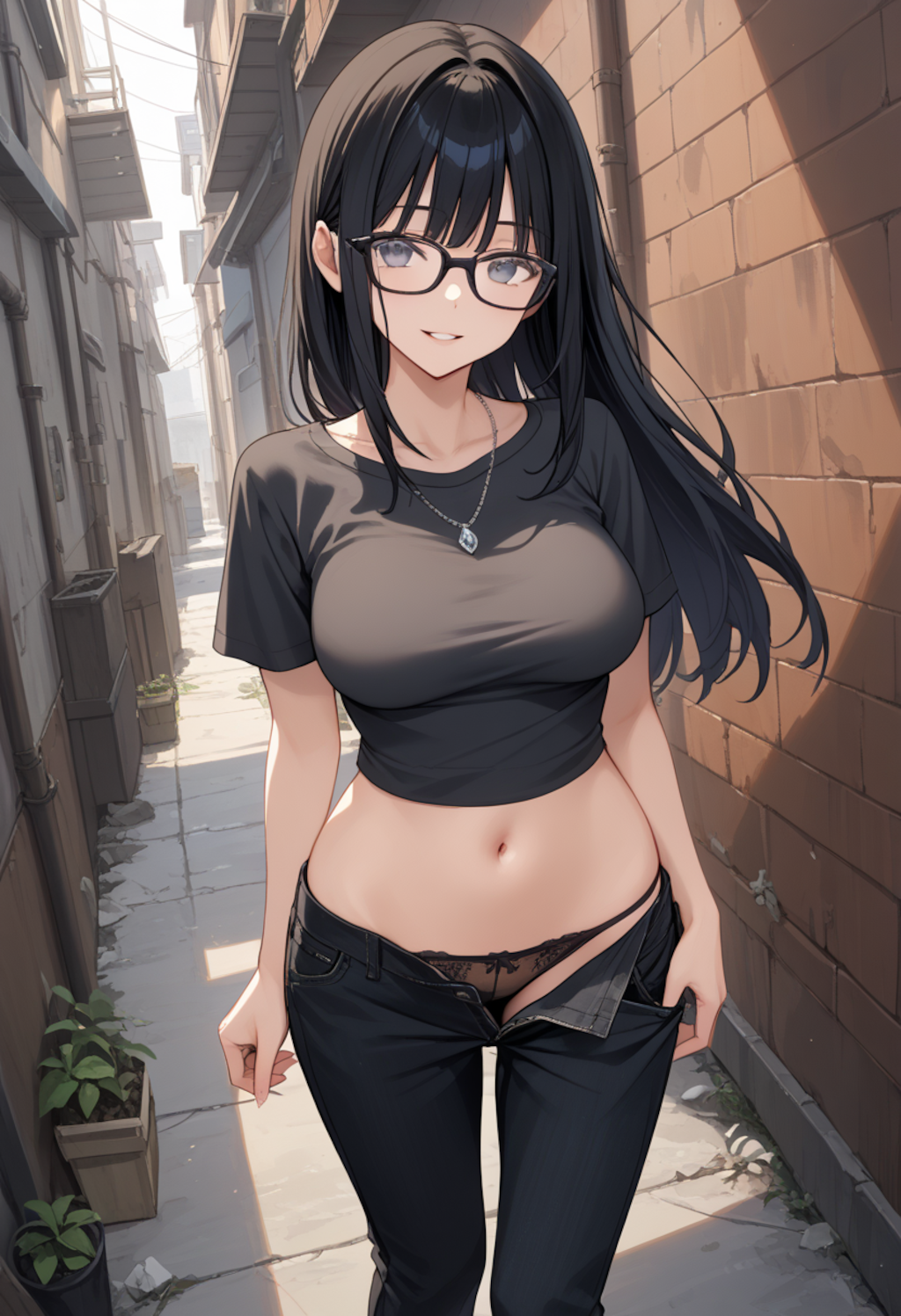 今日のパンツは黒だよ♪(8枚)