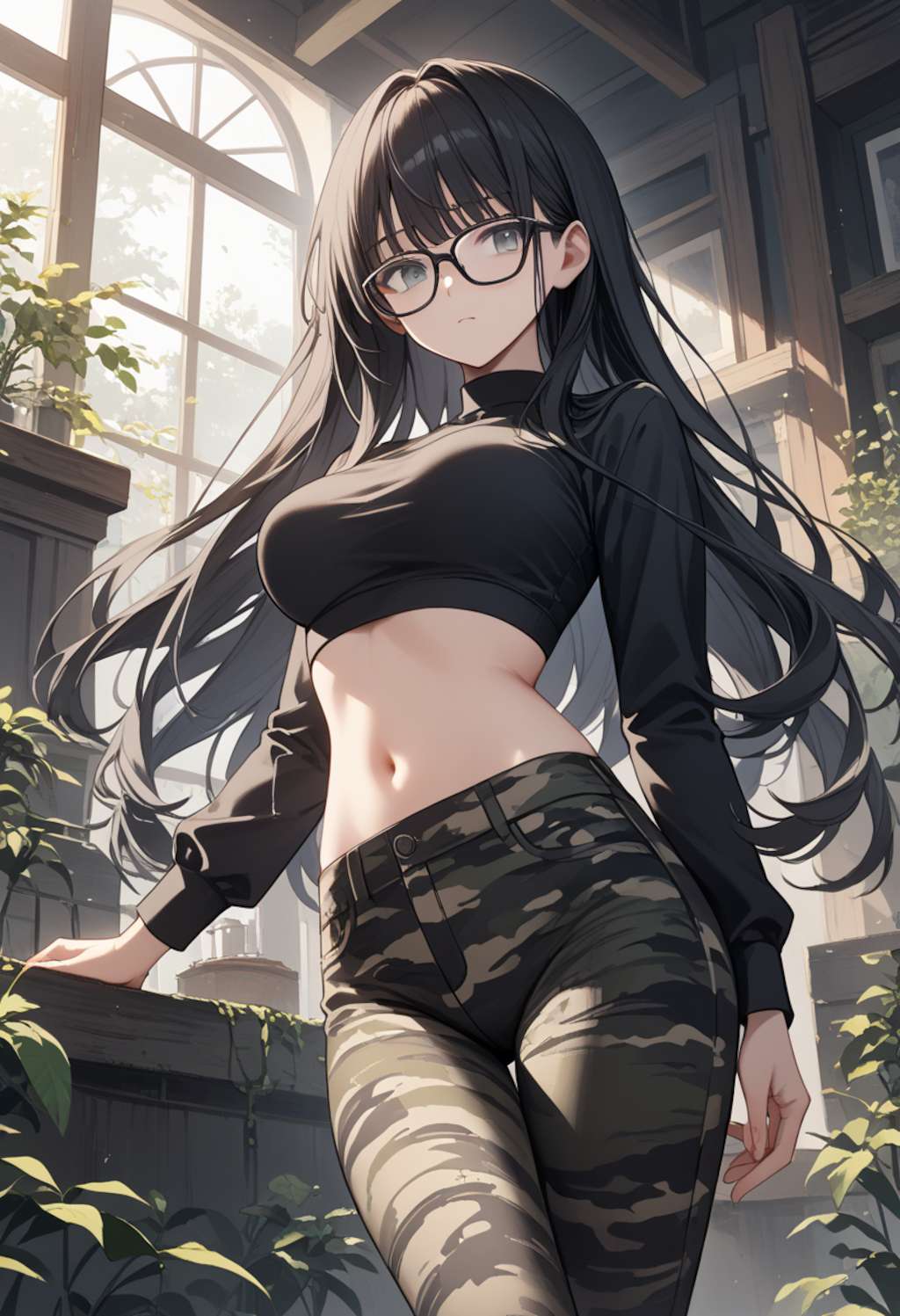 今日のパンツは黒だよ♪(8枚)