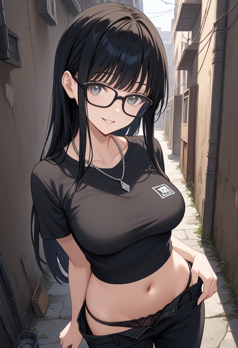今日のパンツは黒だよ♪(8枚)