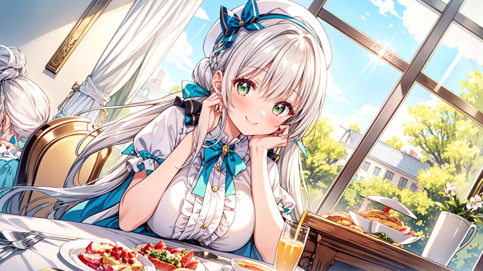 朝の食事の時間は