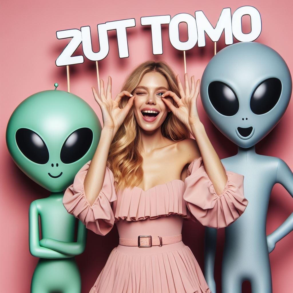 【謎画像】エイリアンとズッ友のスーパーモデル